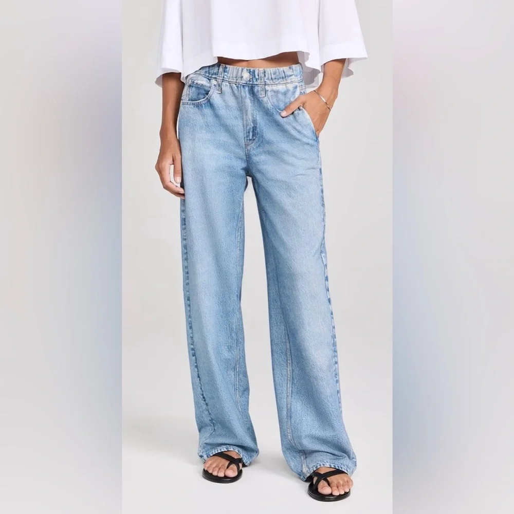 Rag & Bone Miramar Wide Leg Sweatpant "Jeans" in Valentina - Picture 1 of 10